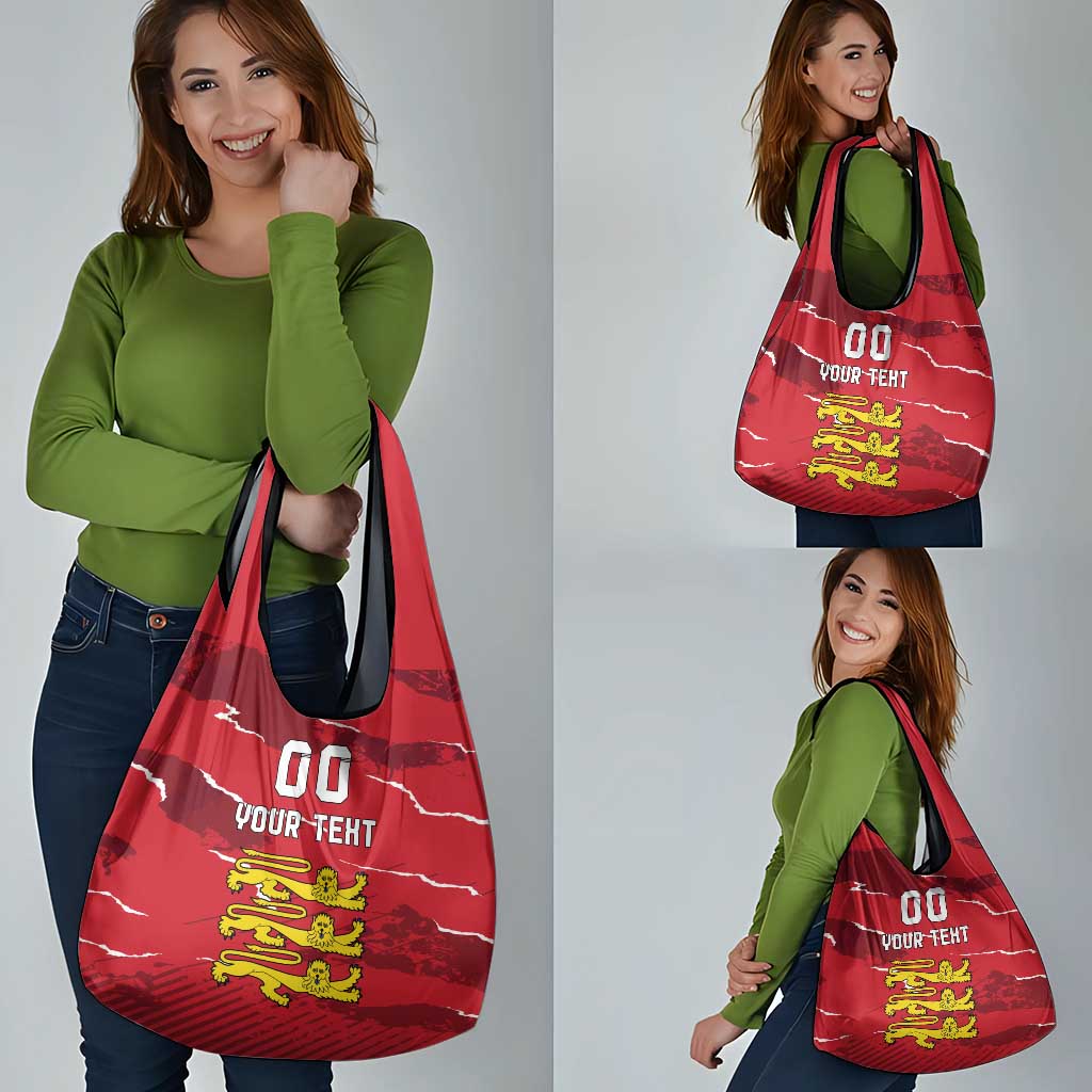 Custom Bailiwick of Jersey Grocery Bag Sporty Style