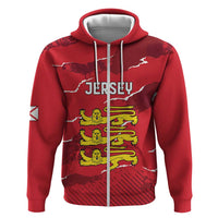 Custom Bailiwick of Jersey Hoodie Sporty Style