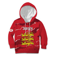 Custom Bailiwick of Jersey Kid Hoodie Sporty Style