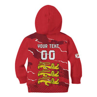 Custom Bailiwick of Jersey Kid Hoodie Sporty Style
