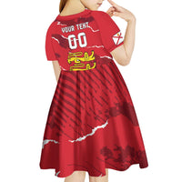 Custom Bailiwick of Jersey Kid Short Sleeve Dress Sporty Style