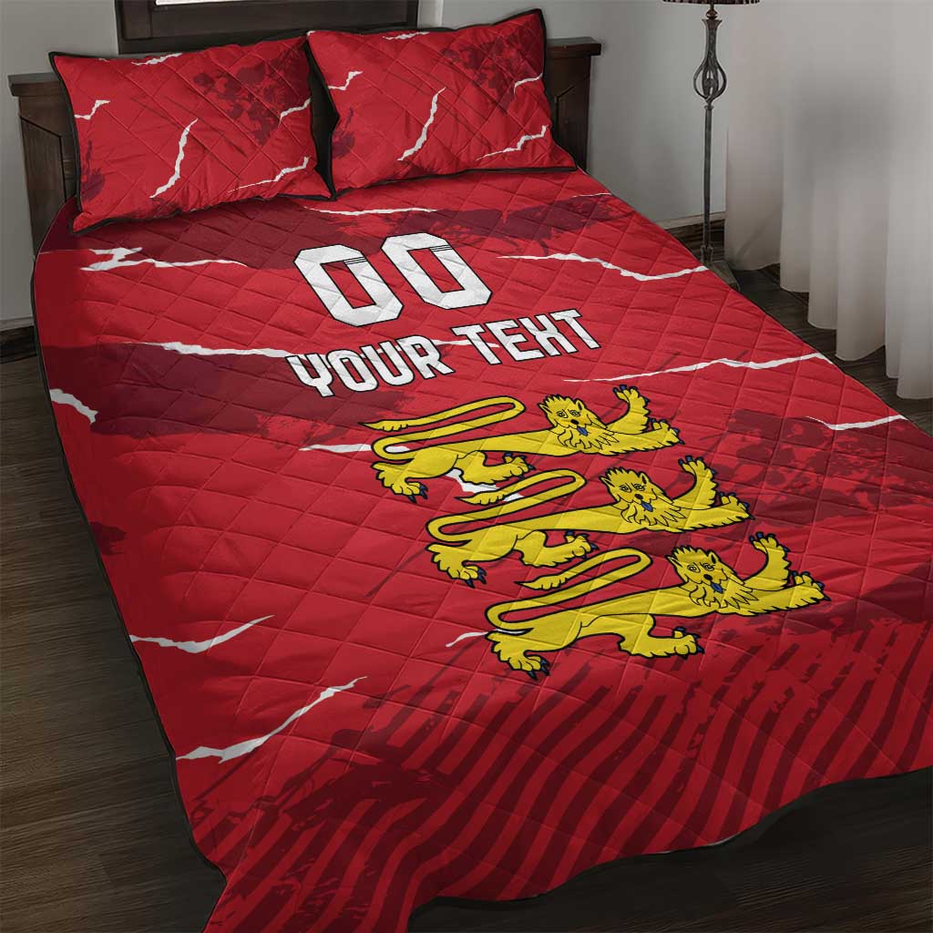 Custom Bailiwick of Jersey Quilt Bed Set Sporty Style