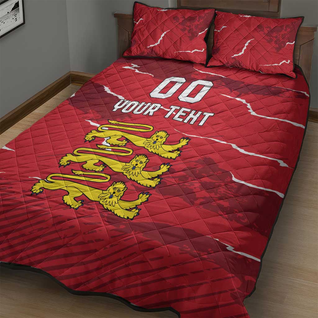 Custom Bailiwick of Jersey Quilt Bed Set Sporty Style