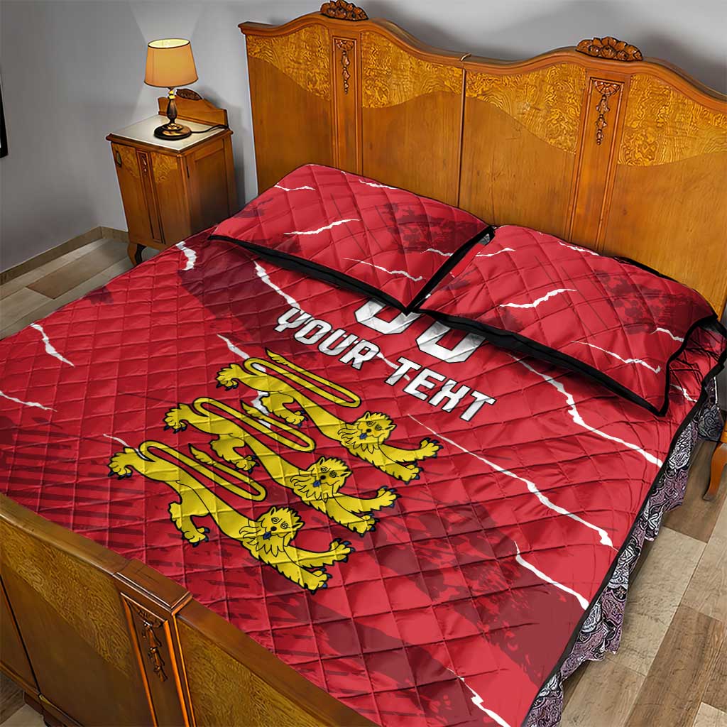 Custom Bailiwick of Jersey Quilt Bed Set Sporty Style