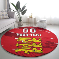 Custom Bailiwick of Jersey Round Carpet Sporty Style