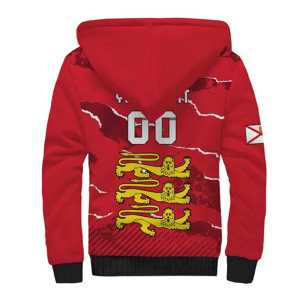Custom Bailiwick of Jersey Sherpa Hoodie Sporty Style