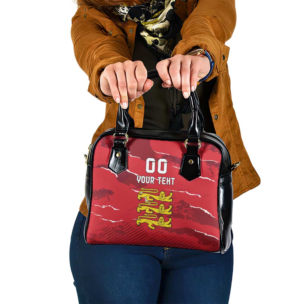 Custom Bailiwick of Jersey Shoulder Handbag Sporty Style