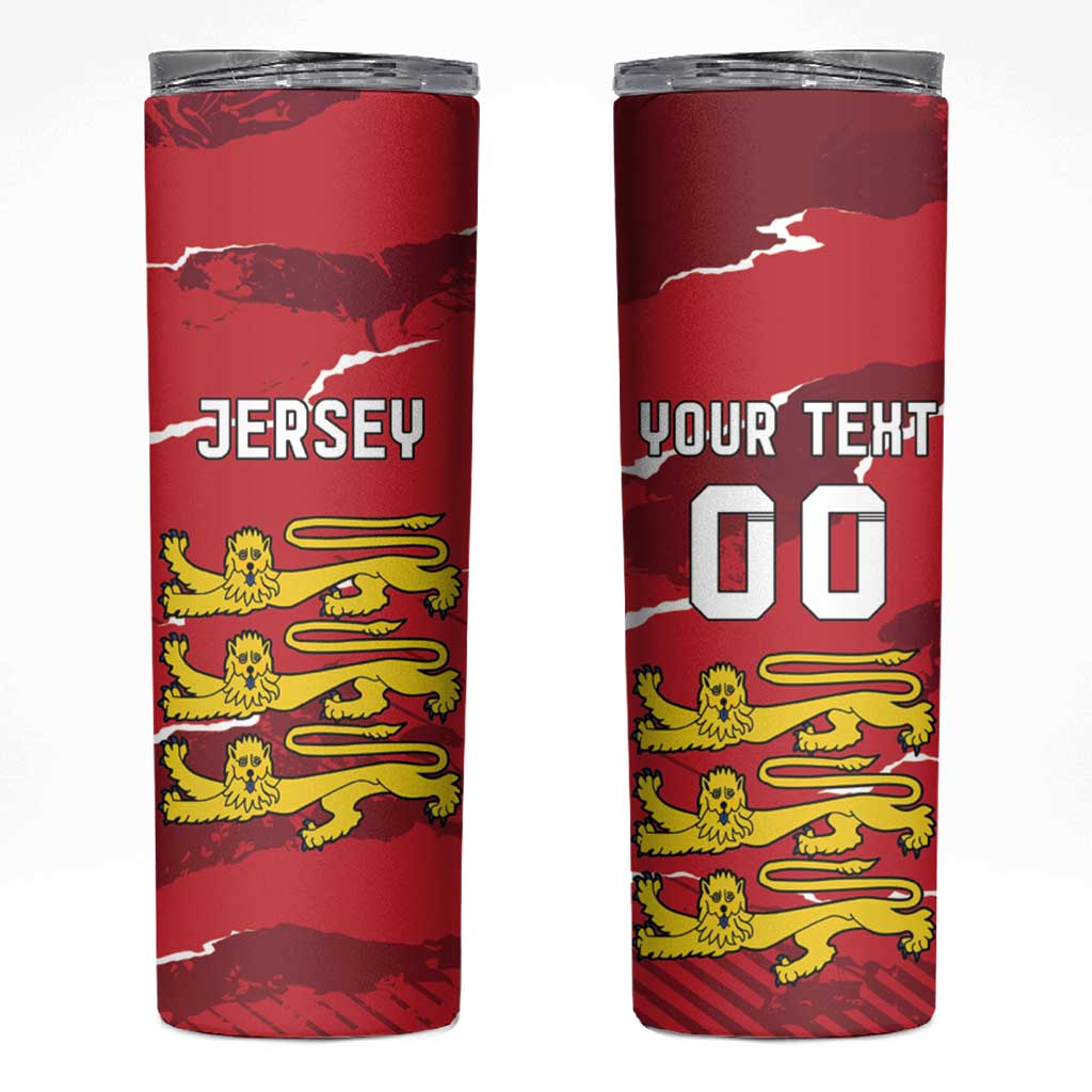 Custom Bailiwick of Jersey Skinny Tumbler Sporty Style