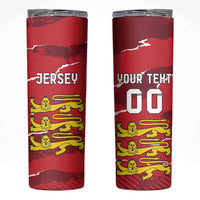 Custom Bailiwick of Jersey Skinny Tumbler Sporty Style