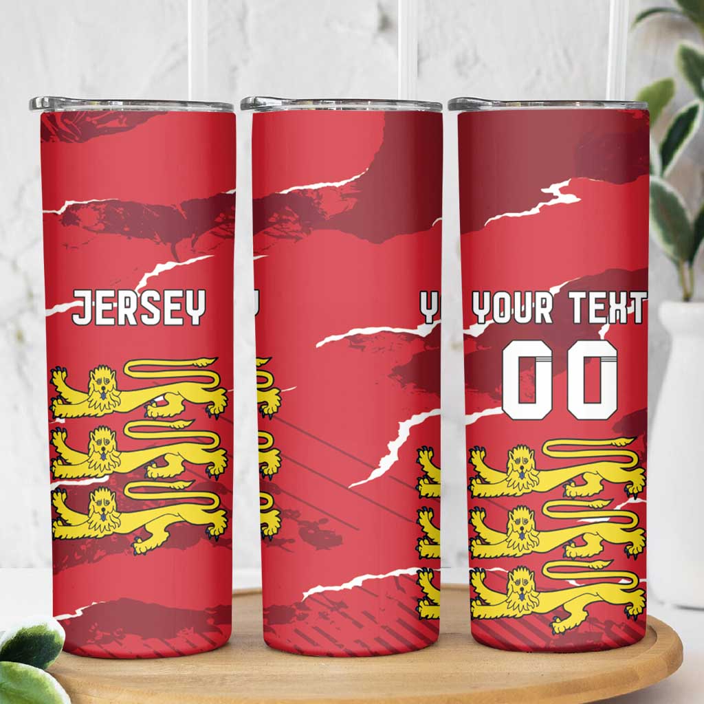Custom Bailiwick of Jersey Skinny Tumbler Sporty Style