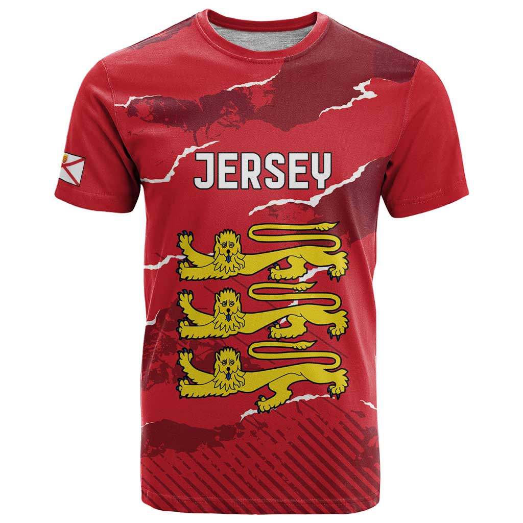 Custom Bailiwick of Jersey T Shirt Sporty Style