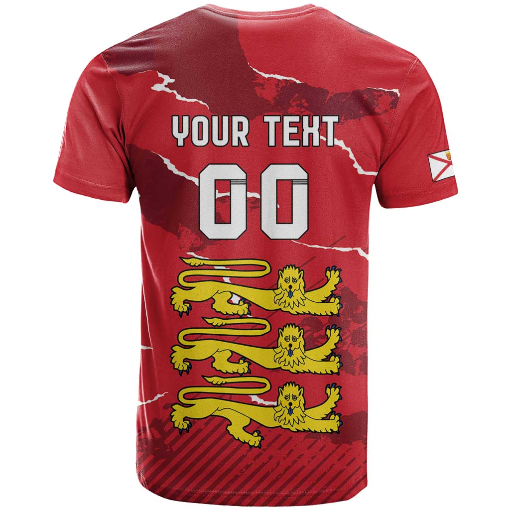 Custom Bailiwick of Jersey T Shirt Sporty Style