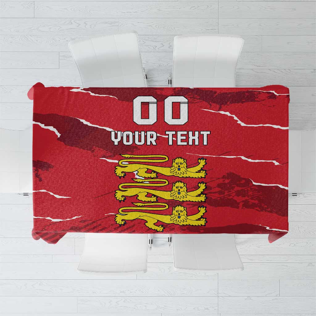 Custom Bailiwick of Jersey Tablecloth Sporty Style