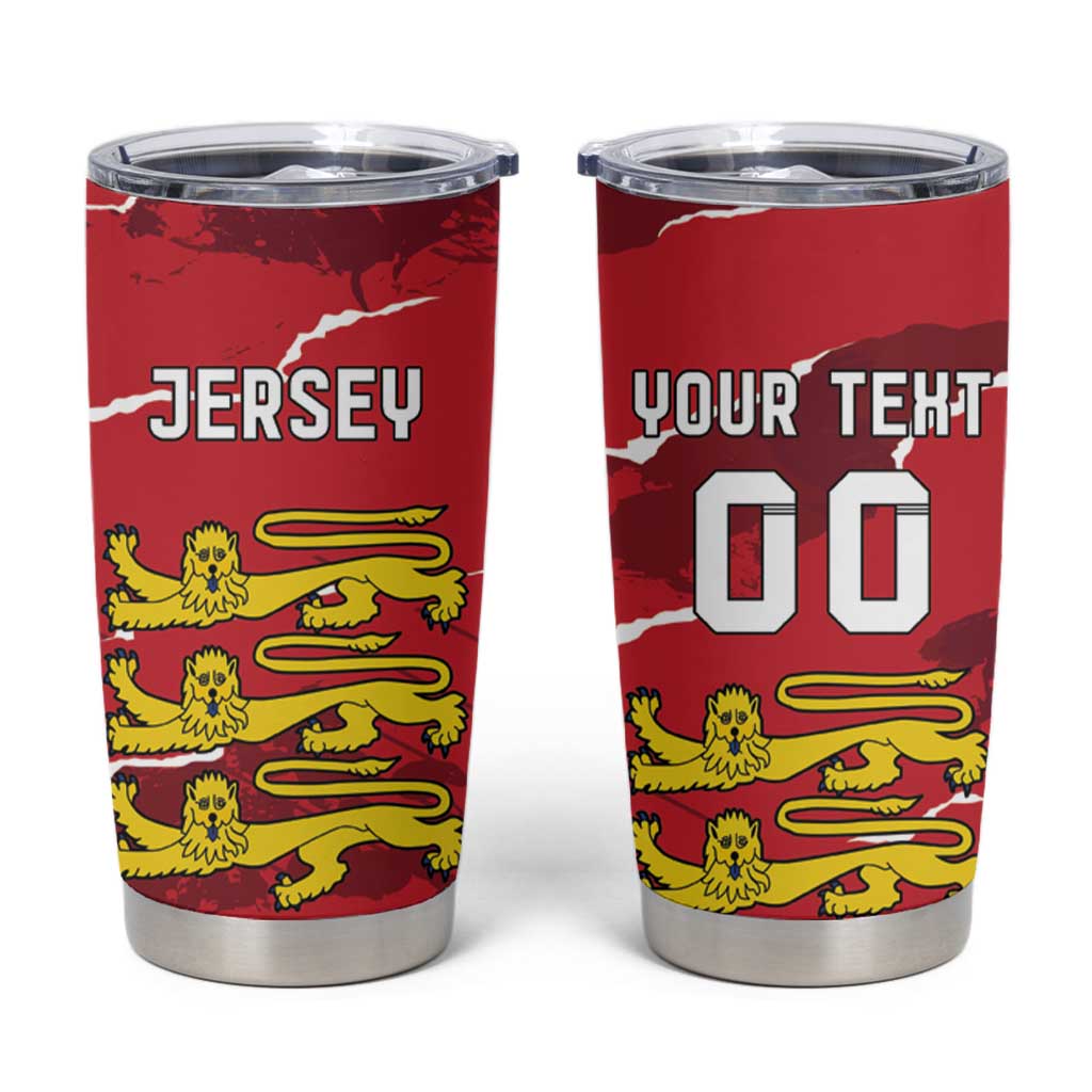 Custom Bailiwick of Jersey Tumbler Cup Sporty Style