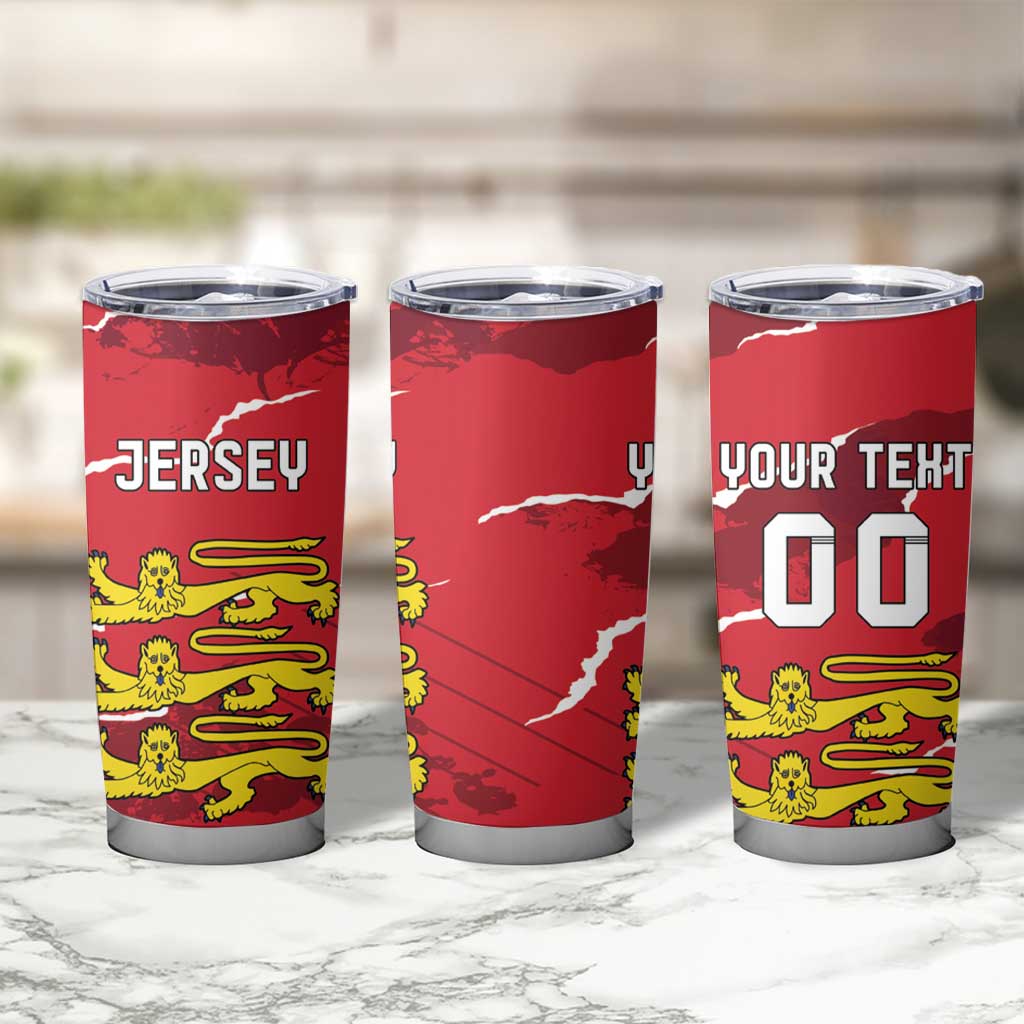 Custom Bailiwick of Jersey Tumbler Cup Sporty Style