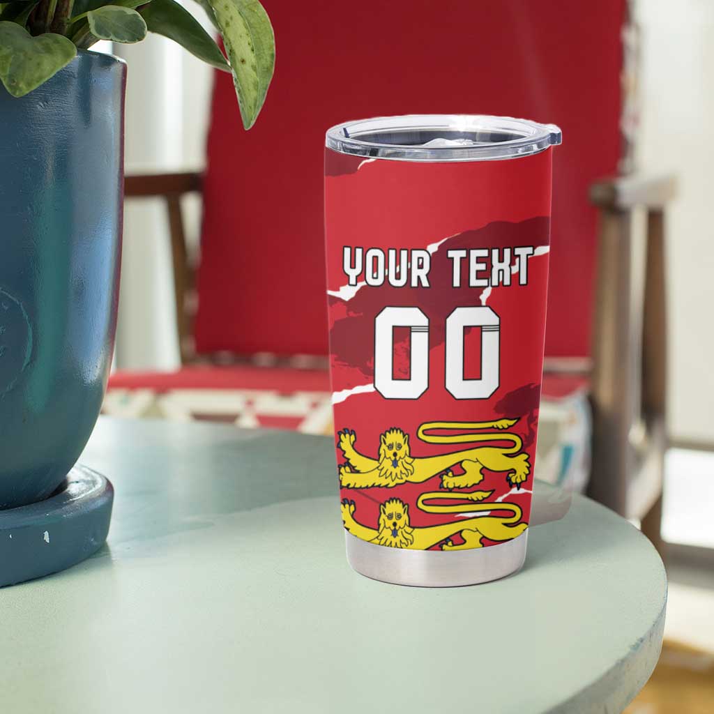 Custom Bailiwick of Jersey Tumbler Cup Sporty Style