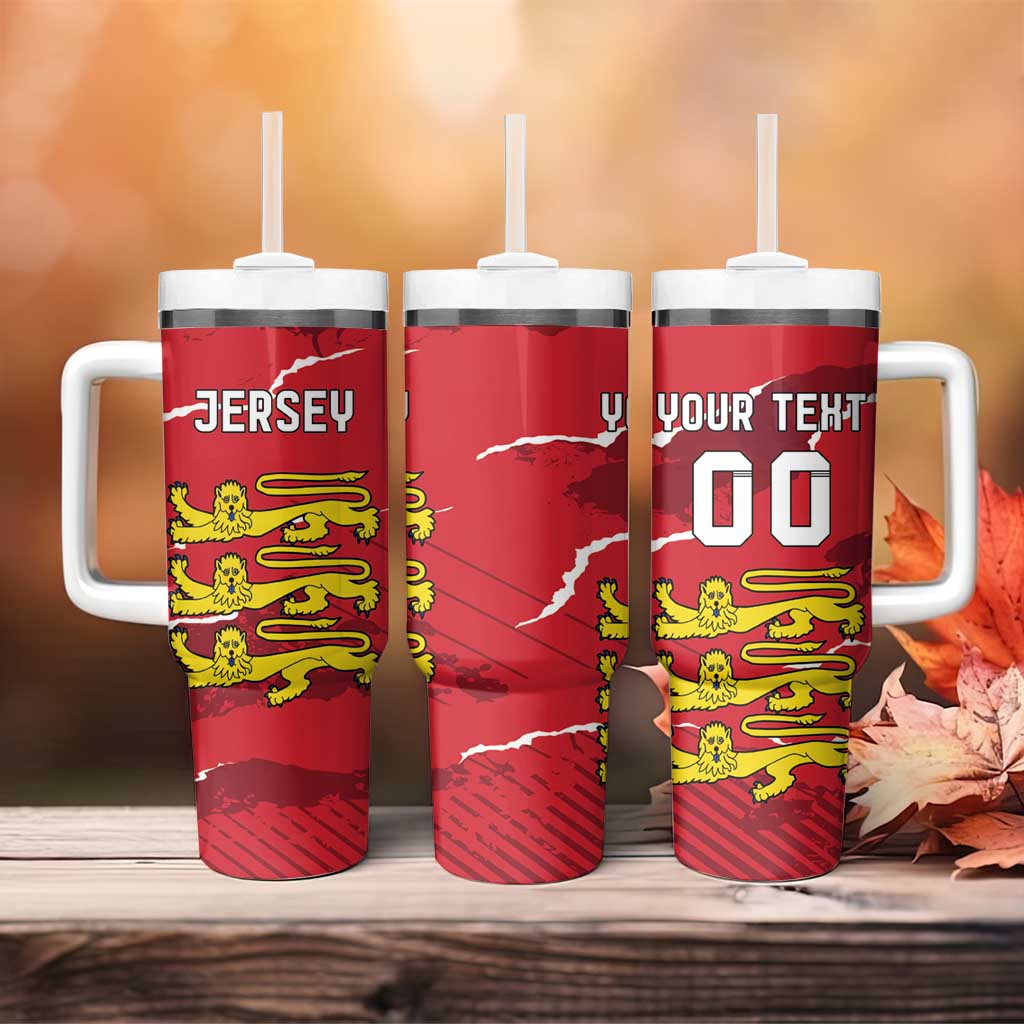 Custom Bailiwick of Jersey Tumbler With Handle Sporty Style