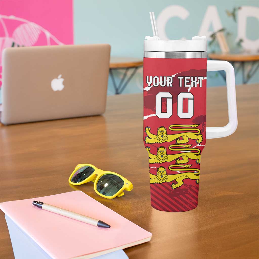 Custom Bailiwick of Jersey Tumbler With Handle Sporty Style