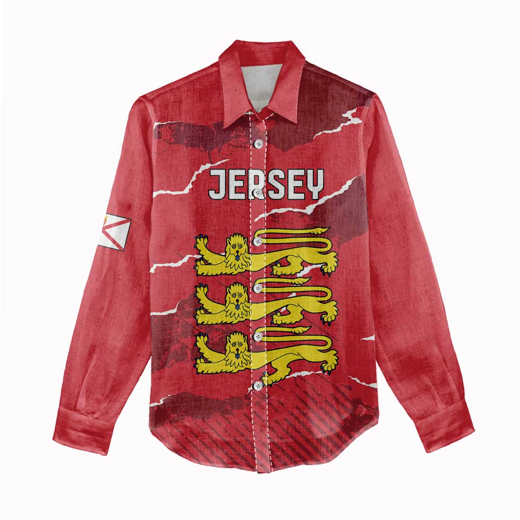 Custom Bailiwick of Jersey Women Casual Shirt Sporty Style