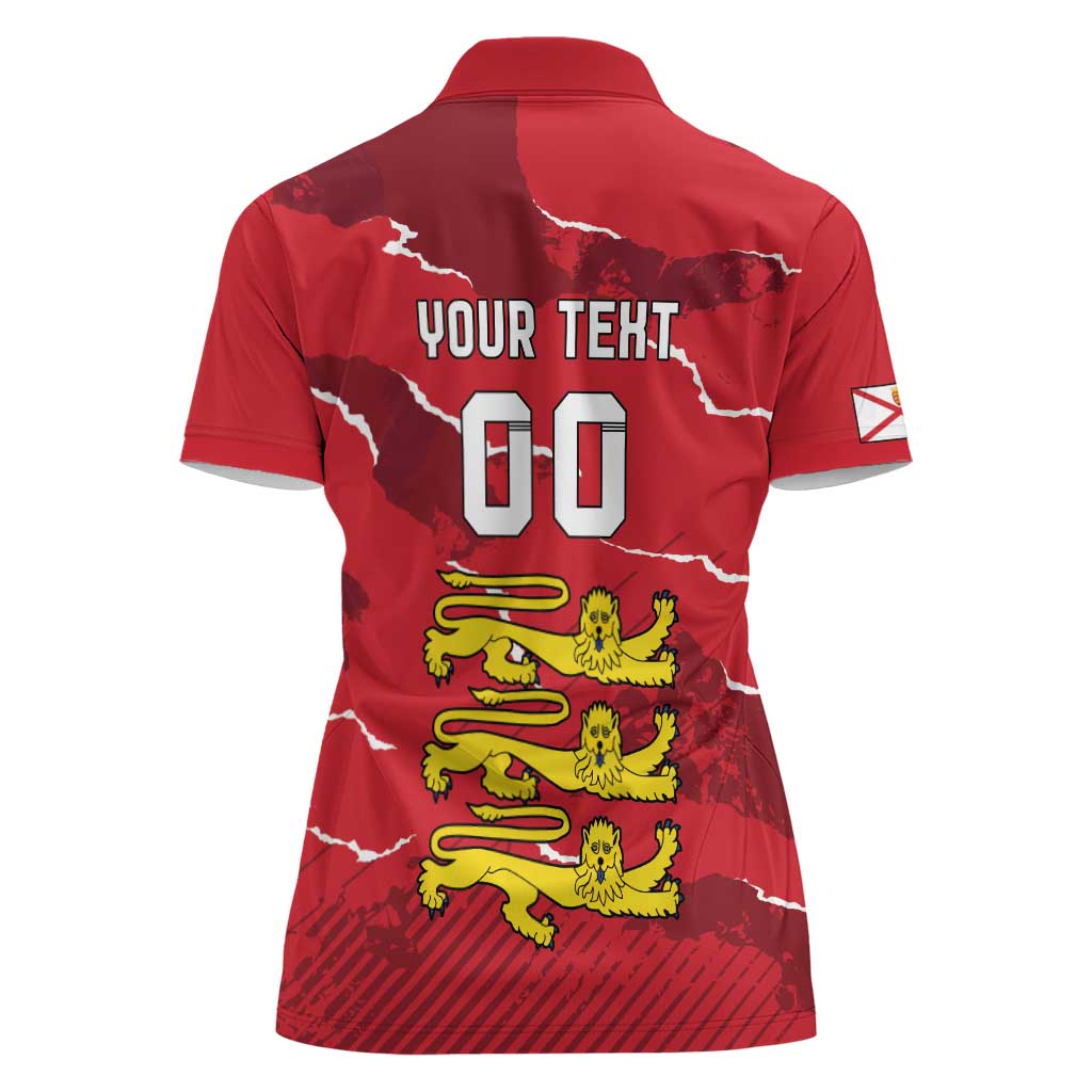 Custom Bailiwick of Jersey Women Polo Shirt Sporty Style