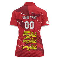 Custom Bailiwick of Jersey Women Polo Shirt Sporty Style