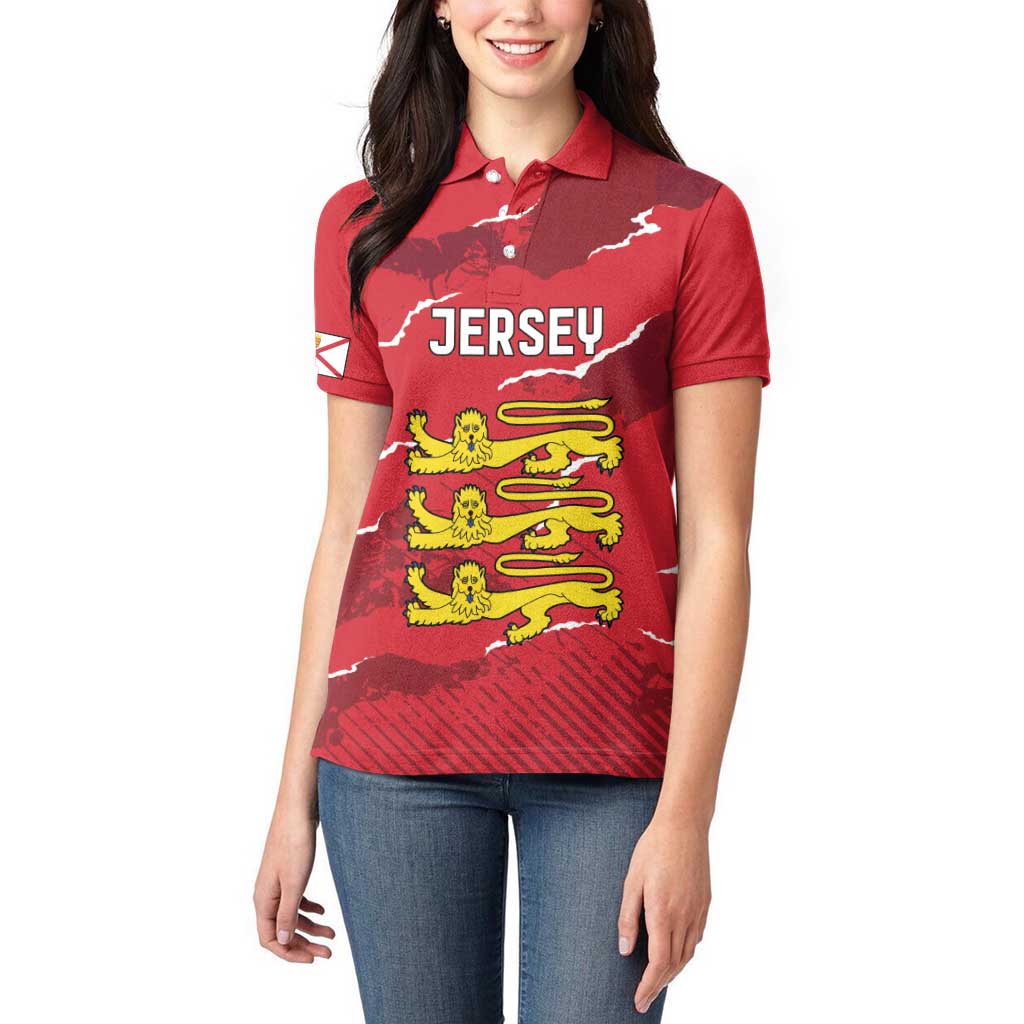 Custom Bailiwick of Jersey Women Polo Shirt Sporty Style