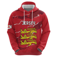 Custom Bailiwick of Jersey Zip Hoodie Sporty Style