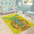 Personalized Kazakhstan Emblem Area Rug Kazakh Pattern