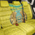Personalized Kazakhstan Emblem Back Car Seat Cover Kazakh Pattern
