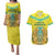 Personalized Kazakhstan Emblem Couples Matching Puletasi and Hawaiian Shirt Kazakh Pattern