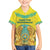 Personalized Kazakhstan Emblem Family Matching Off The Shoulder Long Sleeve Dress and Hawaiian Shirt Kazakh Pattern
