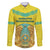Personalized Kazakhstan Emblem Family Matching Short Sleeve Bodycon Dress and Hawaiian Shirt Kazakh Pattern