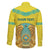 Personalized Kazakhstan Emblem Family Matching Short Sleeve Bodycon Dress and Hawaiian Shirt Kazakh Pattern