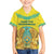 Personalized Kazakhstan Emblem Family Matching Short Sleeve Bodycon Dress and Hawaiian Shirt Kazakh Pattern