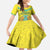 Personalized Kazakhstan Emblem Family Matching Summer Maxi Dress and Hawaiian Shirt Kazakh Pattern