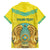 Personalized Kazakhstan Emblem Family Matching Summer Maxi Dress and Hawaiian Shirt Kazakh Pattern