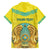 Personalized Kazakhstan Emblem Hawaiian Shirt Kazakh Pattern