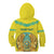 Personalized Kazakhstan Emblem Kid Hoodie Kazakh Pattern