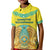 Personalized Kazakhstan Emblem Kid Polo Shirt Kazakh Pattern