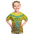 Personalized Kazakhstan Emblem Kid T Shirt Kazakh Pattern