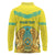 Personalized Kazakhstan Emblem Long Sleeve Polo Shirt Kazakh Pattern