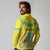 Personalized Kazakhstan Emblem Long Sleeve Polo Shirt Kazakh Pattern