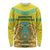 Personalized Kazakhstan Emblem Long Sleeve Shirt Kazakh Pattern