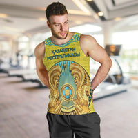 Personalized Kazakhstan Emblem Men Tank Top Kazakh Pattern