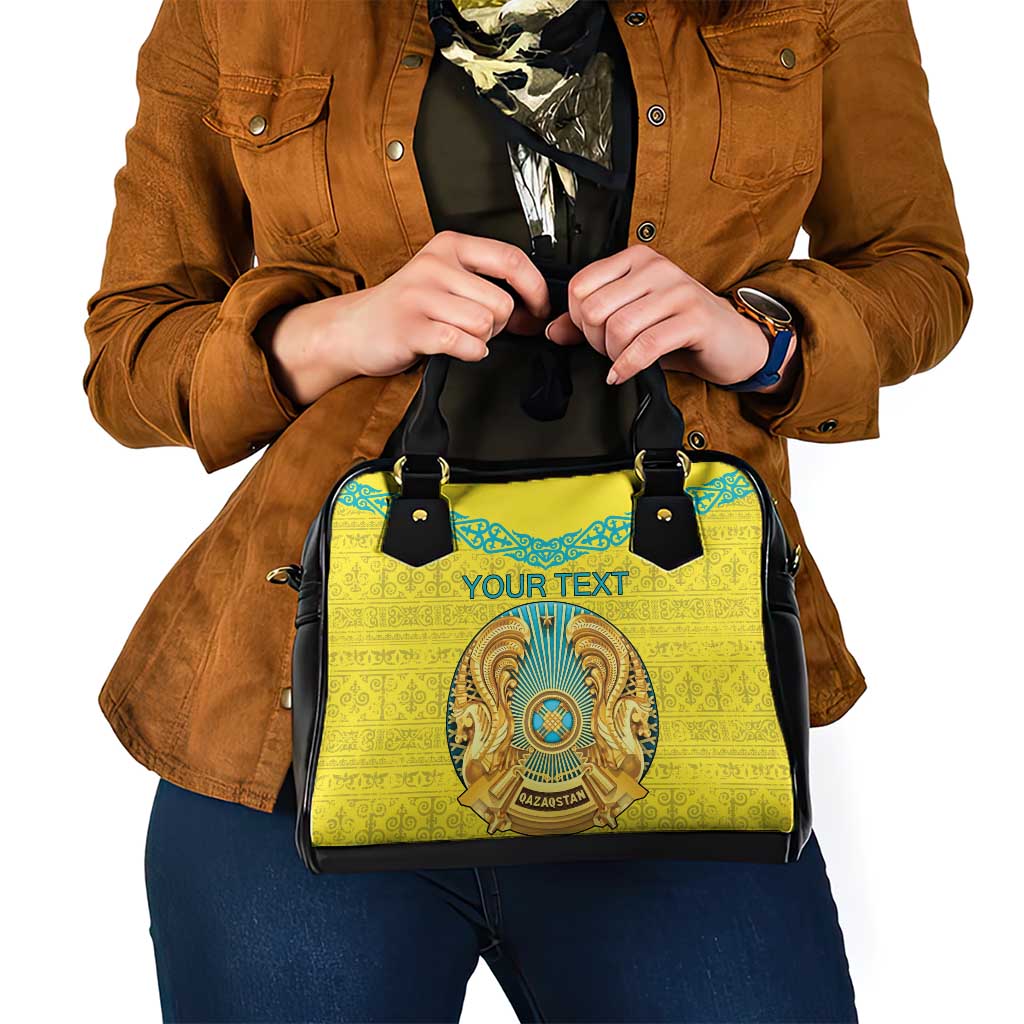 Personalized Kazakhstan Emblem Shoulder Handbag Kazakh Pattern