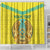 Personalized Kazakhstan Emblem Shower Curtain Kazakh Pattern