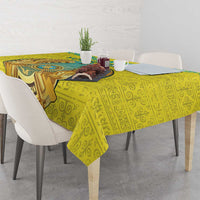 Personalized Kazakhstan Emblem Tablecloth Kazakh Pattern