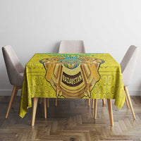 Personalized Kazakhstan Emblem Tablecloth Kazakh Pattern