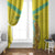 Personalized Kazakhstan Emblem Window Curtain Kazakh Pattern