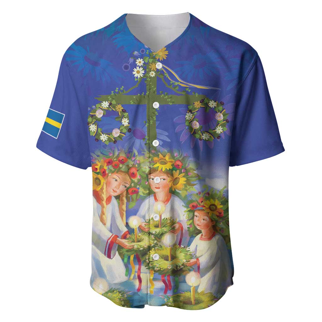 Swedish Glad Midsommar Baseball Jersey Hade du en bra Midsommar